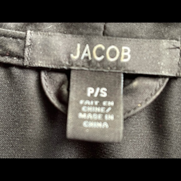 JACOB Satin Black Robe - Picture 3 of 3